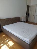 Pfister Lederbett 180 × 200 cm inkl. Luxus-Geltex-Matratze 