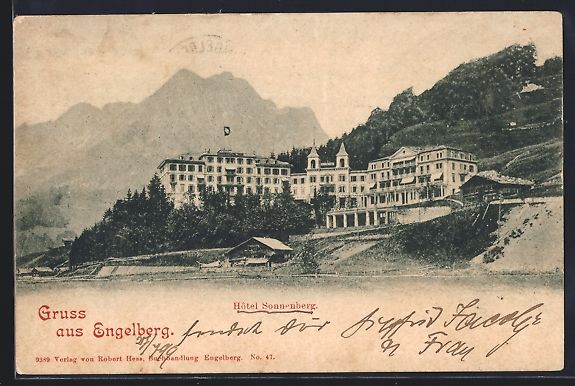 Ansichtskarten: Engelberg, Hotel Sonnenberg mit Gipfelpa – Gebraucht aus Berlin von bartko-reher