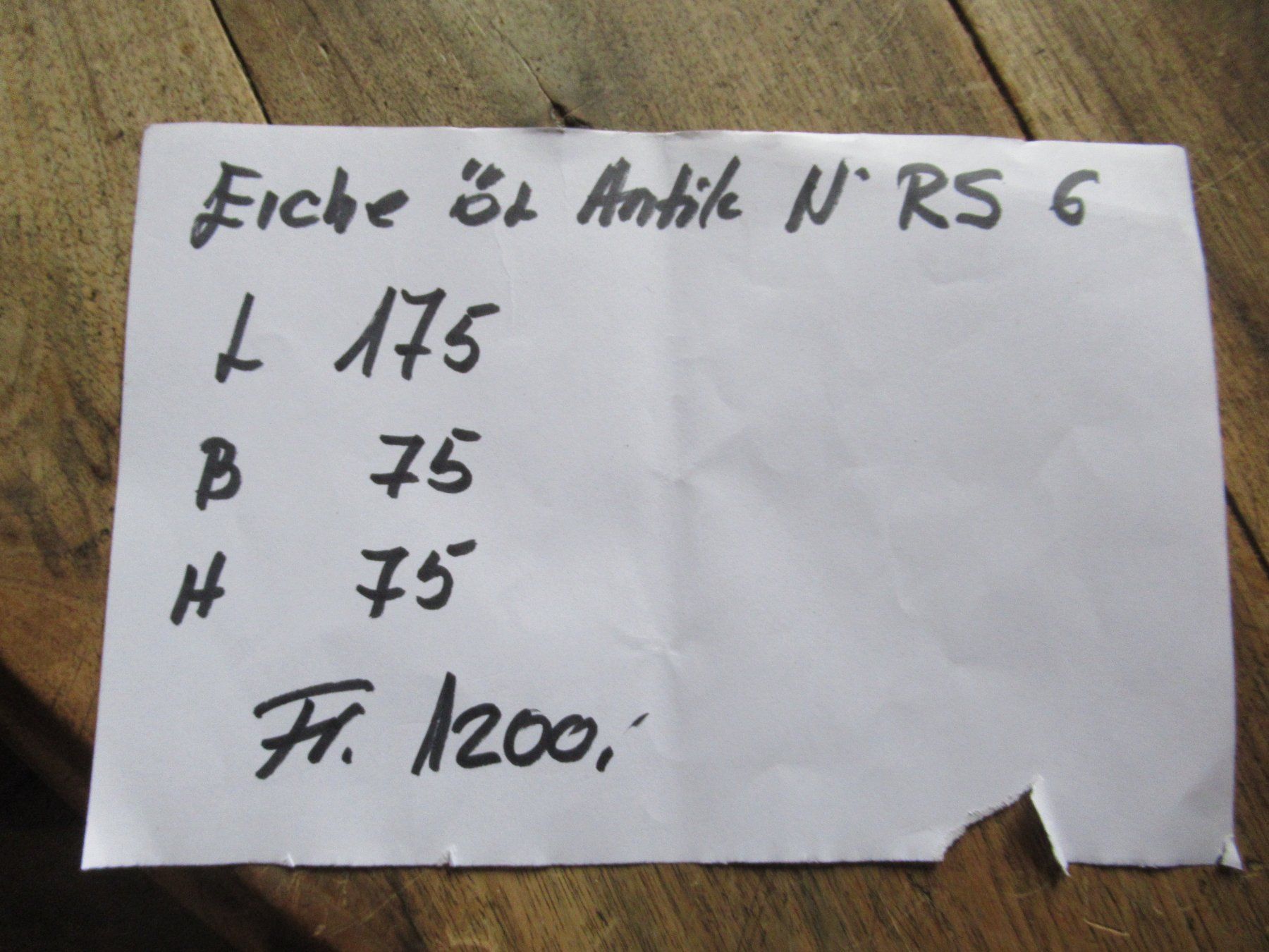 Tische: Antiker Beizentisch (Eiche/175) – Gebraucht aus Berg SG von Pizza58 7
