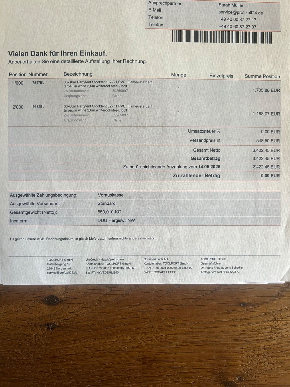 Tende & Padiglioni: Zelt Toolport 2 Stk. – Usato da Stans venduto da Benzen 4