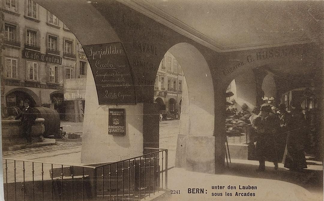 Cartoline postali: BERN  -  unter den Lauben – Usato da Delémont venduto da Domdom1