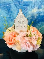Vintageblumen Shabbydeko Tischdeko Gartendeko Suppenschüssel
