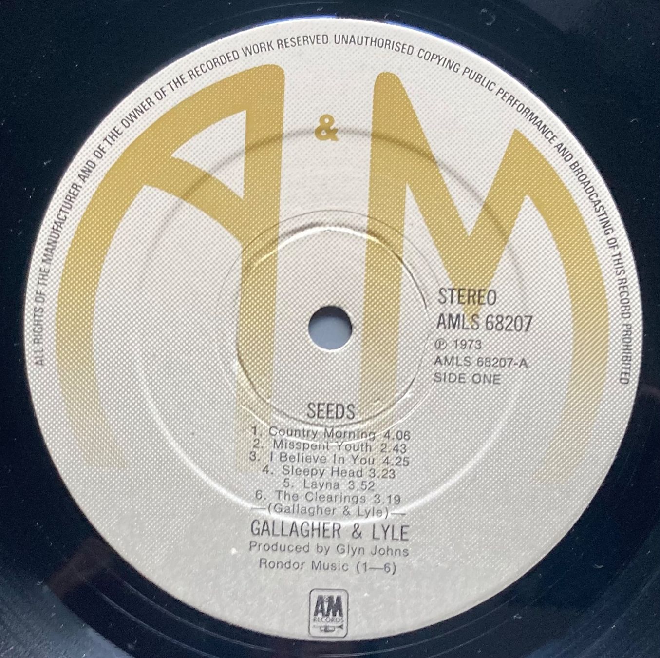 Dischi in vinile: GALLAGHER & LYLE - SEEDS – Usato da Poliez-Pittet venduto da Newtown-Records 2