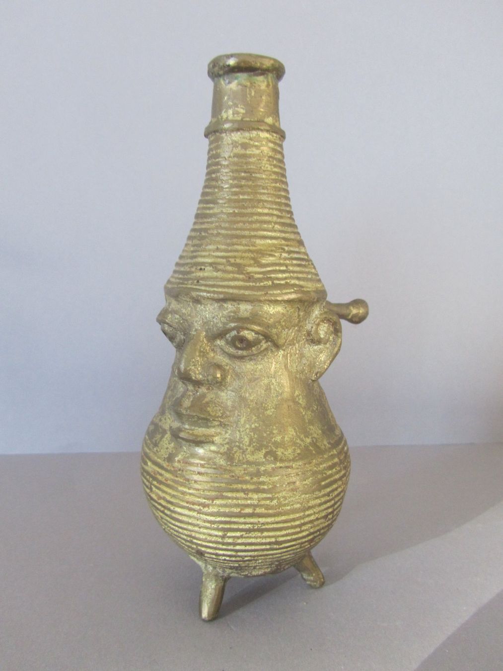 Skulpturen & Statuen: Gefäss mit Gesicht, Indien, Dhokra Art                   cbl – Gebraucht aus Seengen von mikelele 3