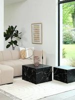 Couchtisch marmoroptik 2er-Set