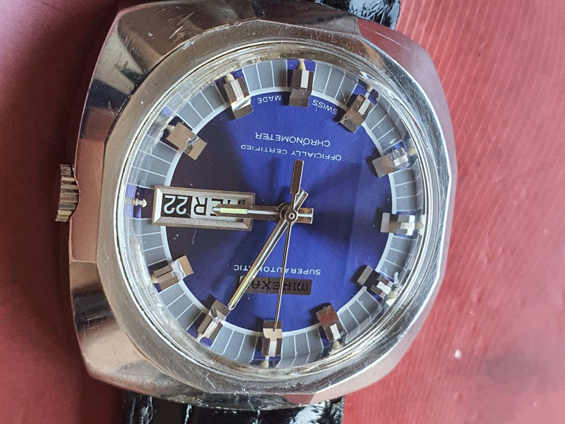 Mirexal Orologi: 100 Mirexal Superautomatic Chronometer Day Date diamondcut – Usato da Muri AG venduto da Corredor 2