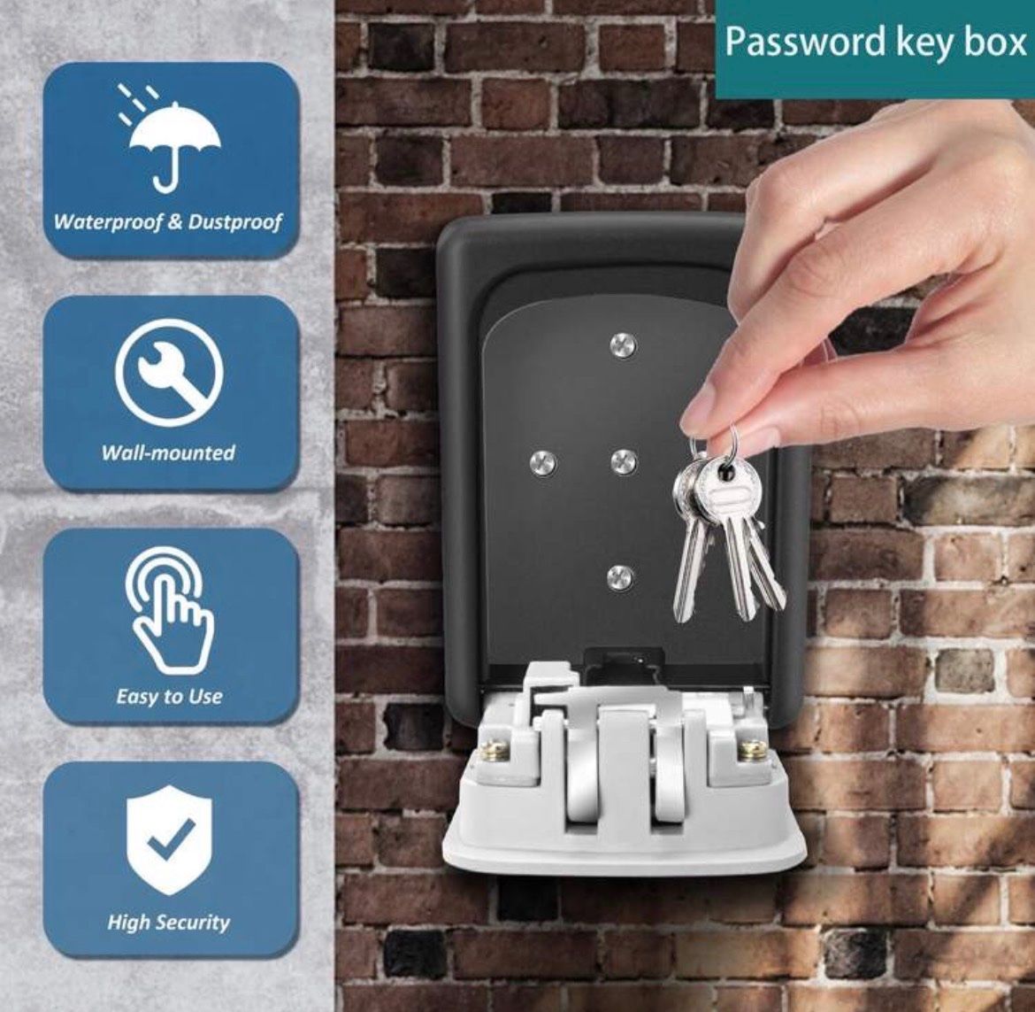 Casseforti: Schlüsselsafe - 4-stelliger Zahlencode Tresor – Nuovo e nell'imballaggio originale da Emmenbrücke venduto da ShopDirect