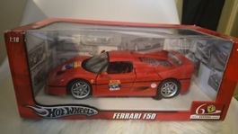 Hot Wheels Ferrari F50 1:18 im Karton Zustand Würde geöffnet
