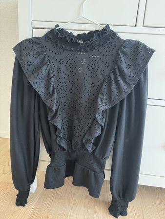 Bluse Schwarz, Gr. 36