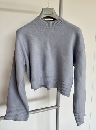 Zara Soft Knit Sweater – Light Grey – Size S