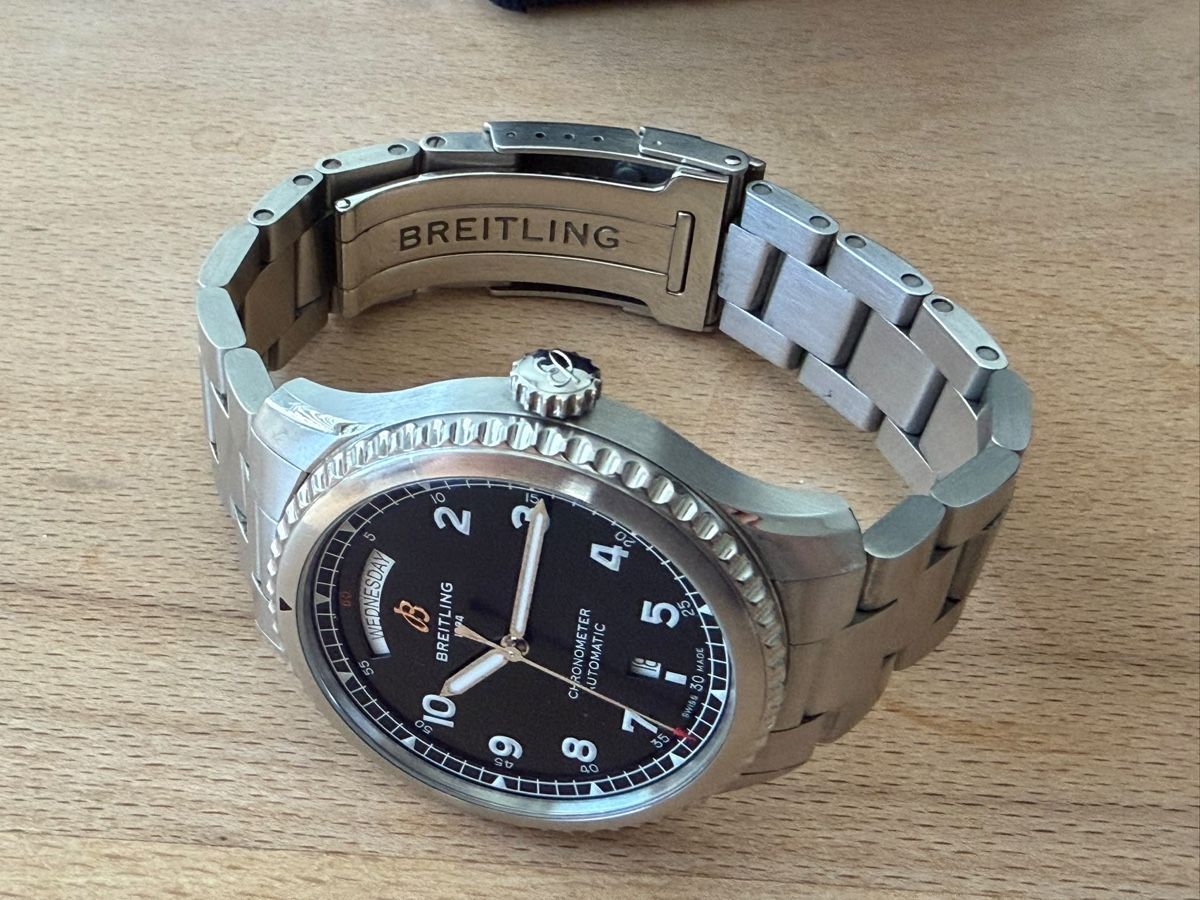 Breitling Orologi: Breitling Navitimer 8 Day - Date Automatic – Full Set – Usato da Bern venduto da kw4567 1