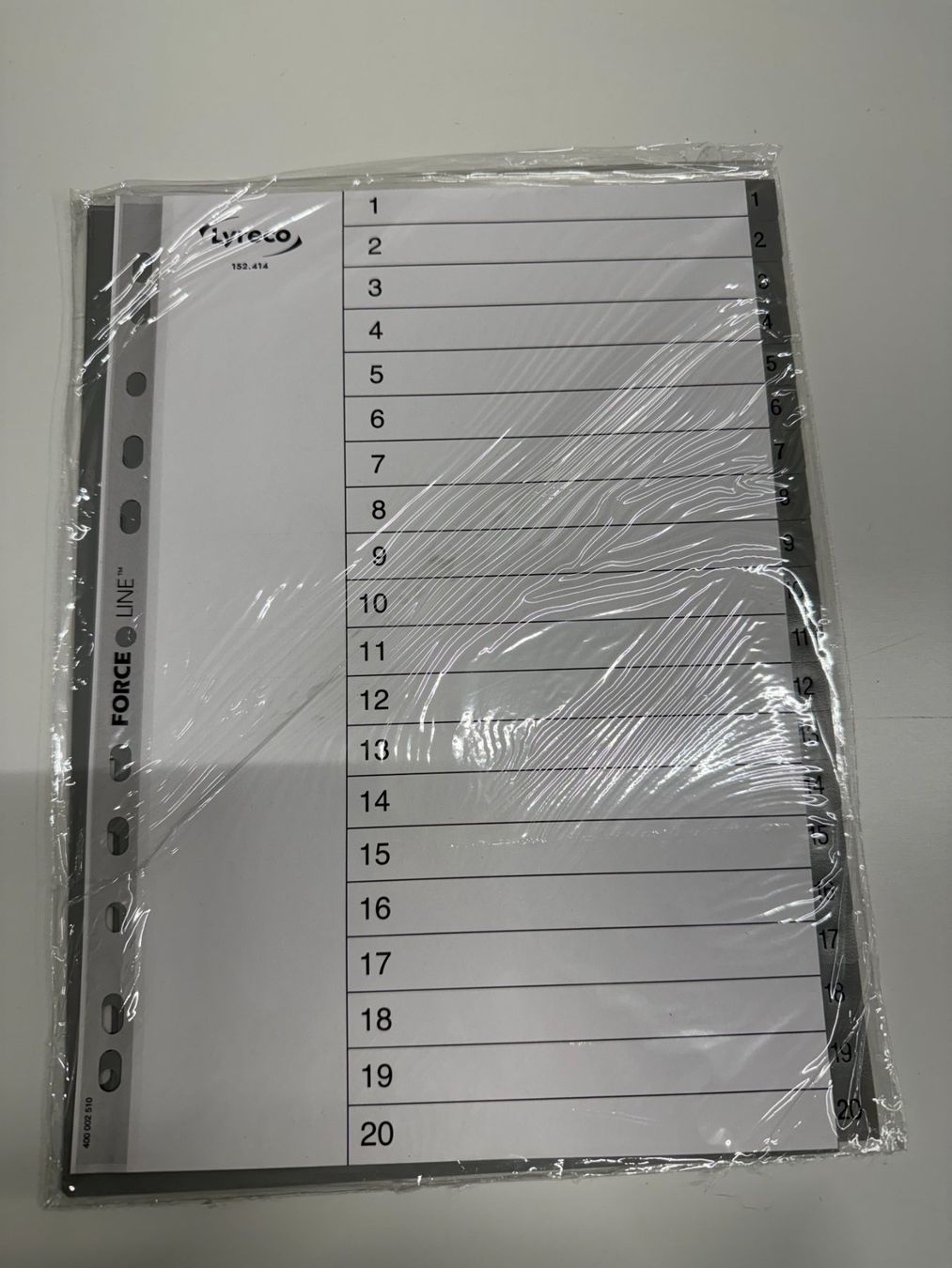 Ordner: 20er-Register (1 Stk.) - originalverpackt – Neu und originalverpackt aus Schafisheim von Minulein