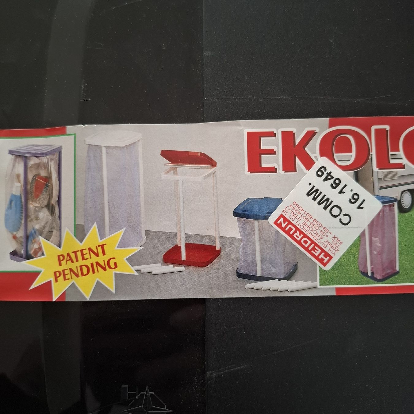Cestini per rifiuti: EKOLOGIKA HEIDRUN Abfallbehälter, neu, Camping – Nuovo e nell'imballaggio originale da Emmen venduto da Tigerlady 1