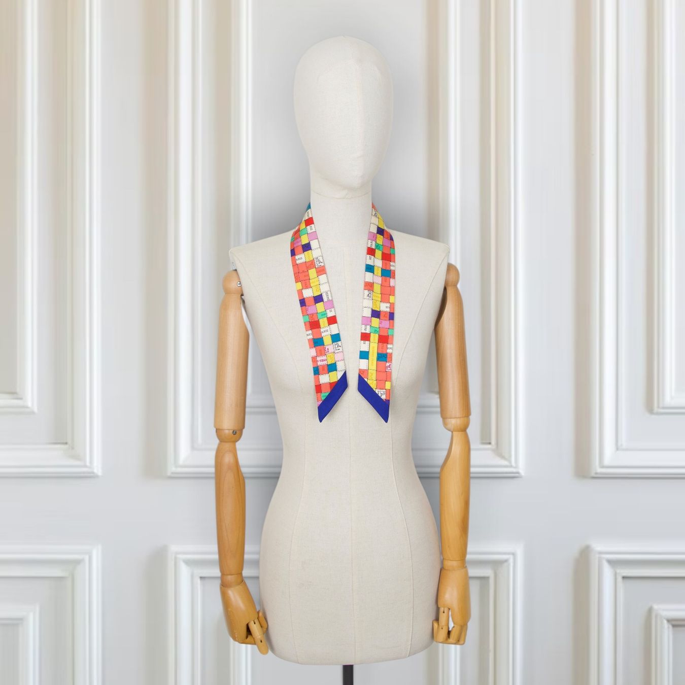 Hermès Foulard & Sciarpe: Hermès Twilly "Bolduc" multicolor – Usato da Binningen venduto da Designerlabels 1
