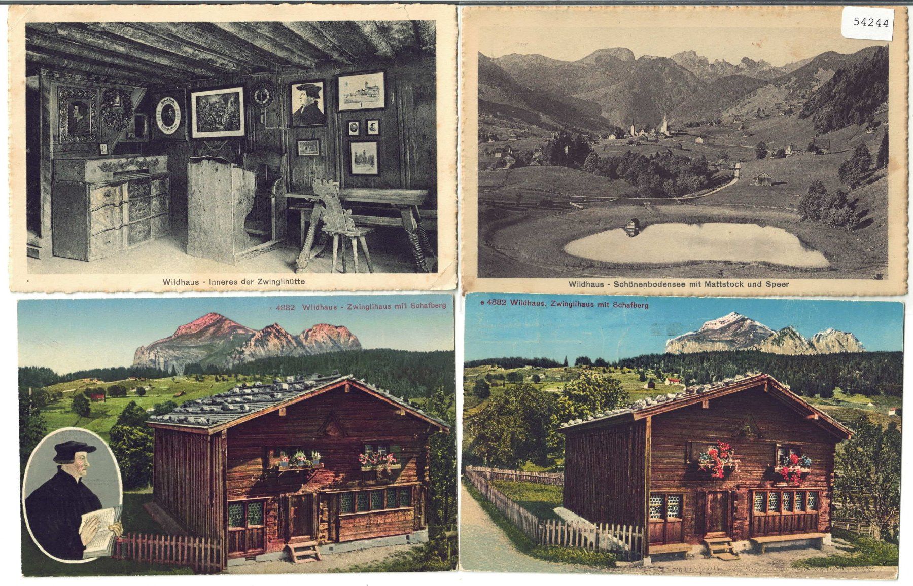 Cartoline postali: 4 AK - Wildhaus – Usato da Ettingen venduto da Kartenplanet