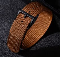 Nylonarmband 20 mm braun mit Werkzeug