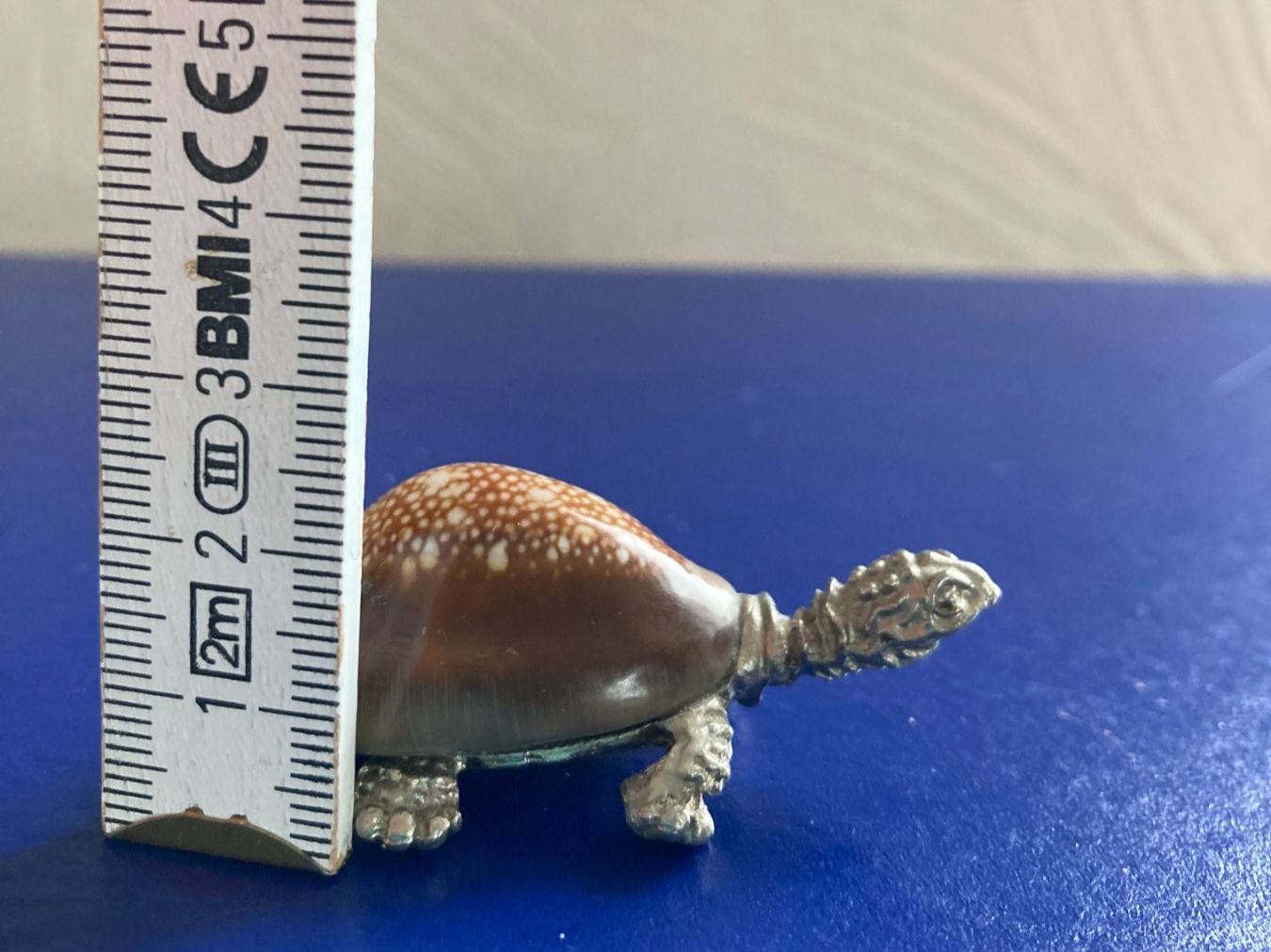 Statuette: Tierfigur  Schildkröte Turtle  Muschel / Metall – Usato da Subingen venduto da ArtBead 9