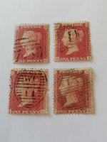 4mal One Penny red Stars 1856-81 