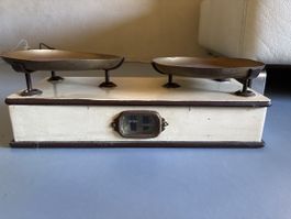 Bilancia antica di ottone, da collezione, perfetta per casa 