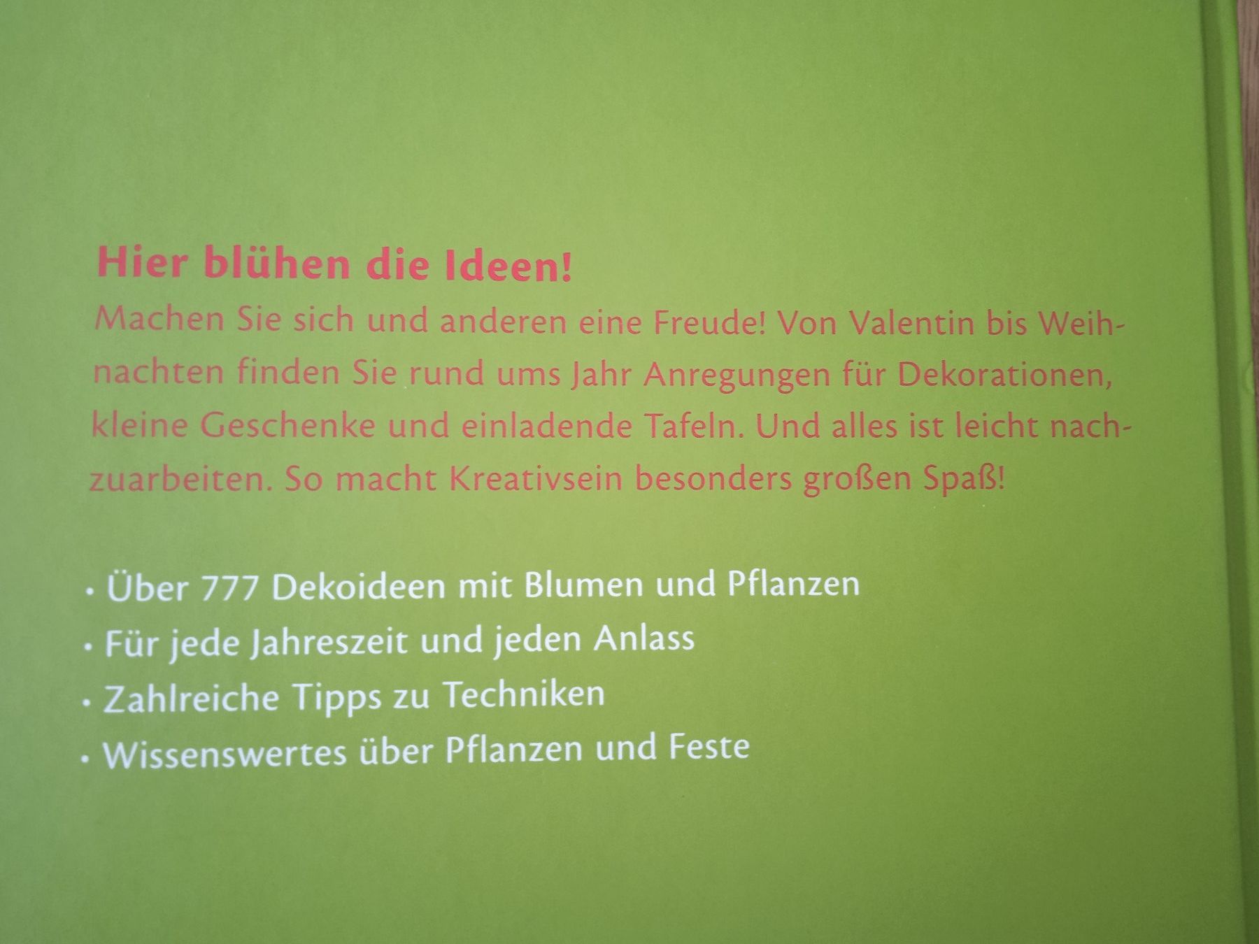 Libri: 777 Dekoideen mit Blumen & Pflanzen – Usato da Rothrist venduto da MaSa82 1