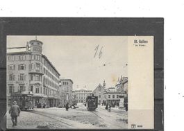 SG St.Gallen im Winter mit Strassenbahn
