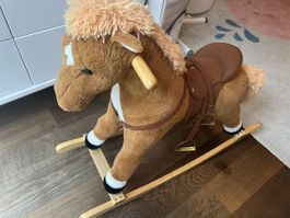 Plush Rocking Horse Toy – Makes Realistic Sound!