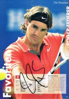 Roger Federer Autogramm signert Magazinbild 20x30cm