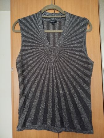 Jaeger Black Top Gr.M mit Lurex-Glanz elegant & festlich