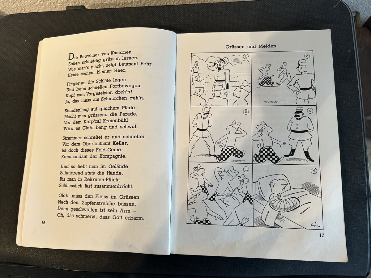Libri: Globi wird Soldat/ 6.Auflage 1968 – Usato da Urtenen-Schönbühl venduto da tulpenschein 7