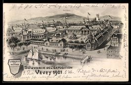 Litho Vevey, Exposition 1901, Mont Péle