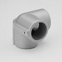 Eck-Verbinder, Kopfstück Ø 43 mm  Alu roh Brinck