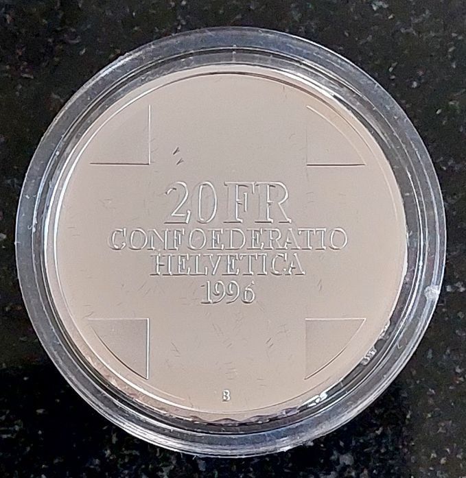Tutti le monete: 20 Franken 1996 Silber pp Der Drache von Breno Box – Nuovo (secondo la descrizione) da Arch venduto da moneyswiss 2