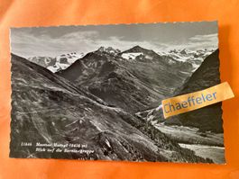 1962 Muottas - Muragl. Blick auf die Berninagruppe.