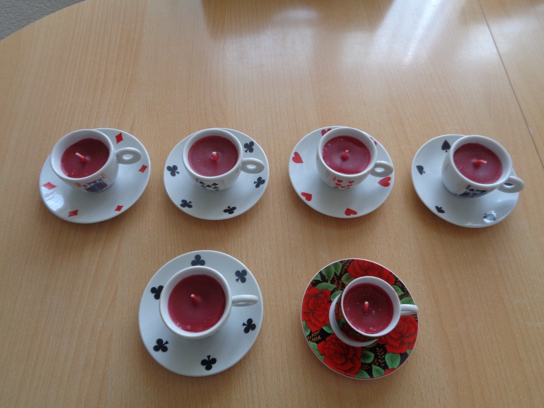 Candele: Kerzen in Espressotassen – Nuovo (secondo la descrizione) da Dietikon venduto da chroetli77 1