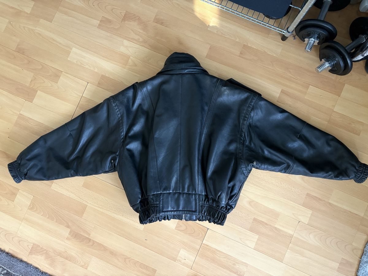 Vestes: Uncle Sam Black Leather Jacket - Size L – D'occasion à Zürich par dav_6z8m 2