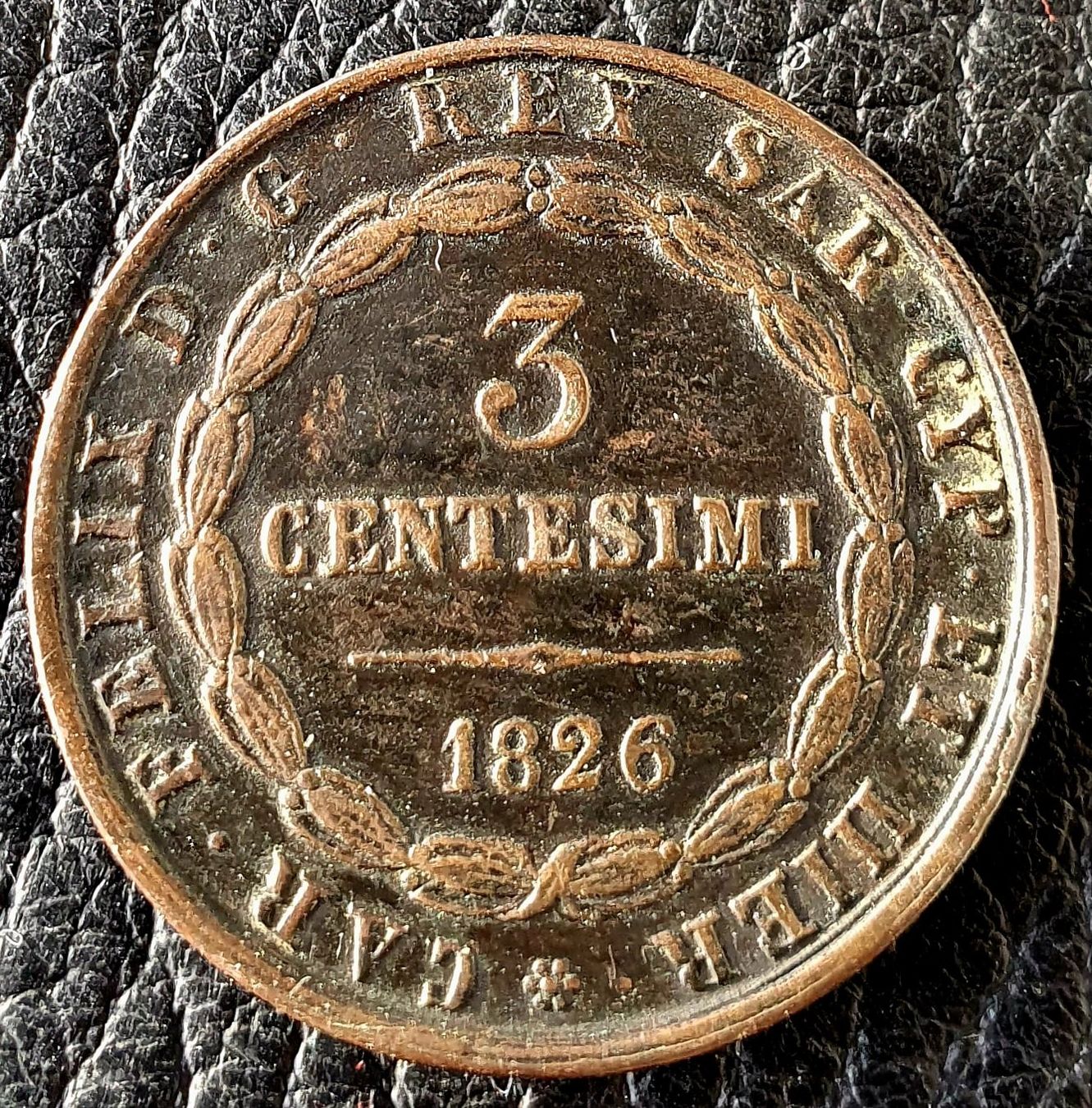 Alle Münzen: 3 Centesimi 1826 – Gebraucht aus Egerkingen von Acc1 1