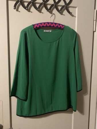 Damen Oberteil grün 3/4 Ärmel Grösse M