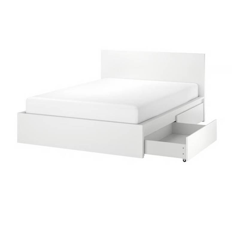 Letti: IKEA MALM Bettgestell in Weiss – Usato da Kriens venduto da knes.stefi