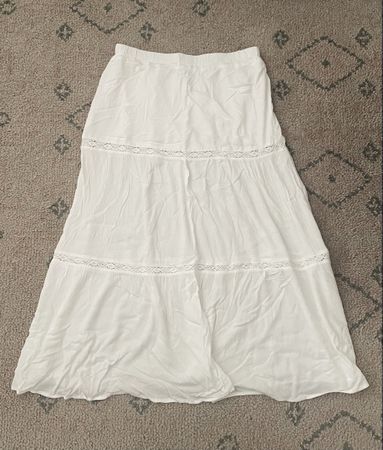 H&M weisser Maxirock / white Maxi Skirt