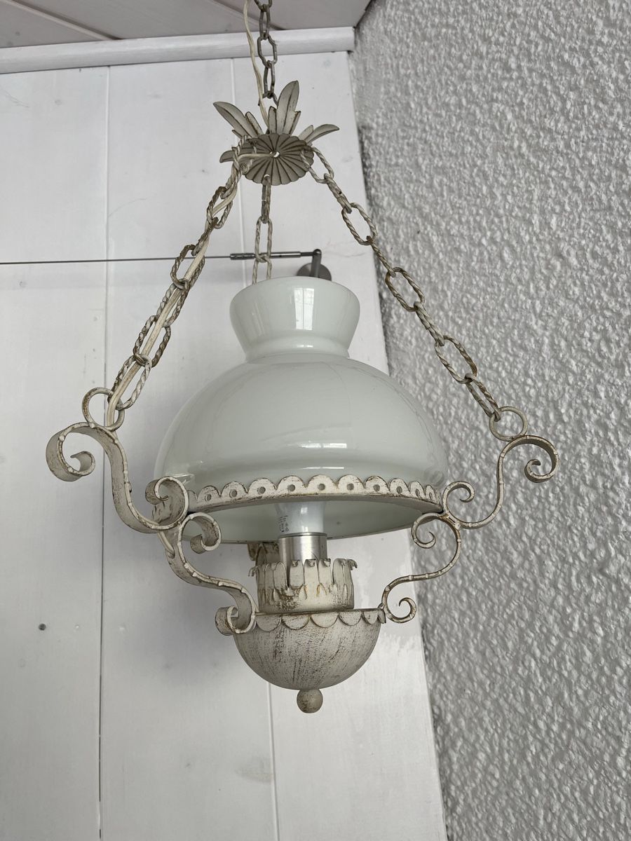 Lampadari & plafoniere: Shabby Chic Hängelampe / Metall und Glas – Usato da Wetzikon ZH venduto da seli03 5