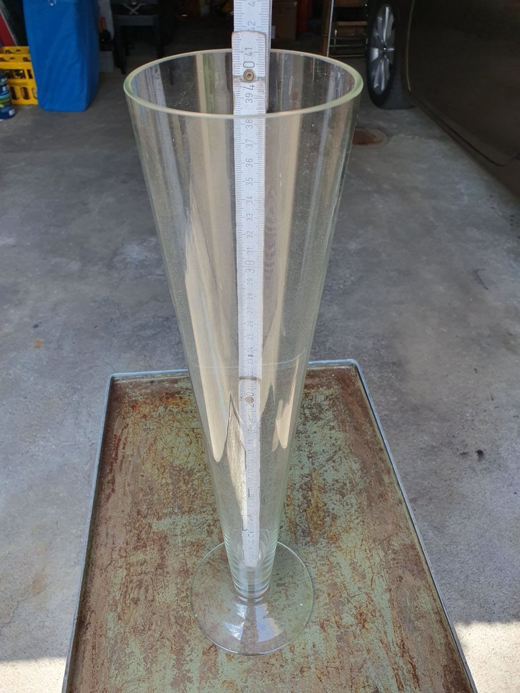Vasen & Gefässe: Vase Glas für Schnittblumen – Neu (gemäss Beschreibung) aus Einsiedeln von Py