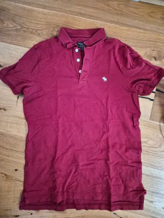Polo Shirt Abercrombie & Fitch Gr. M rot *Top*