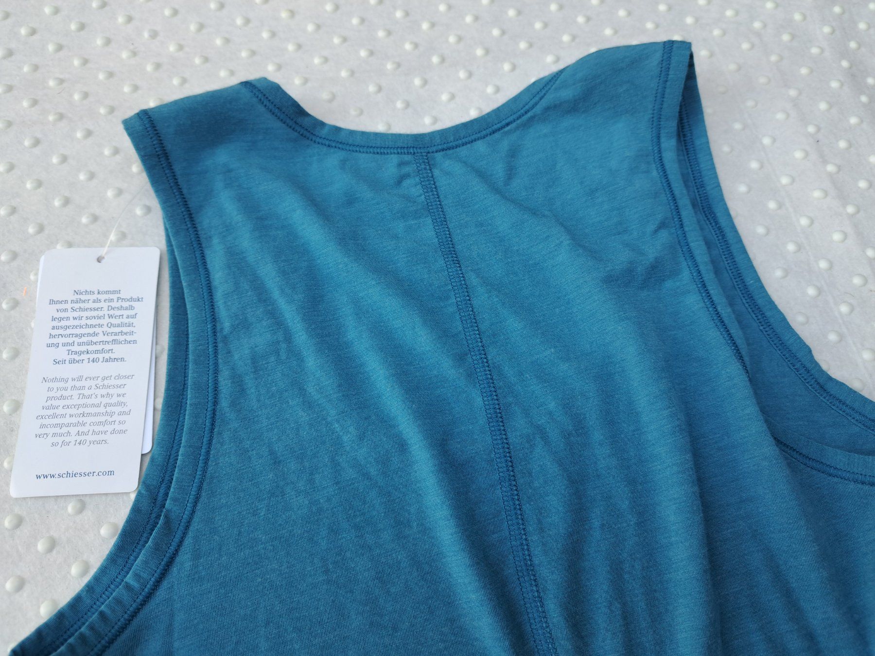 Top: NEU! Schiesser Top Gr. S elastisch Blau – Nuovo (secondo la descrizione) da Gysenstein venduto da joshuas81 3