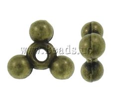 10 Rondellen Triangel Bronze 10mm
