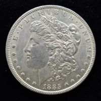 Morgan $ USA 1885 900/1000 Silber vorz.-unz. 26.7gr