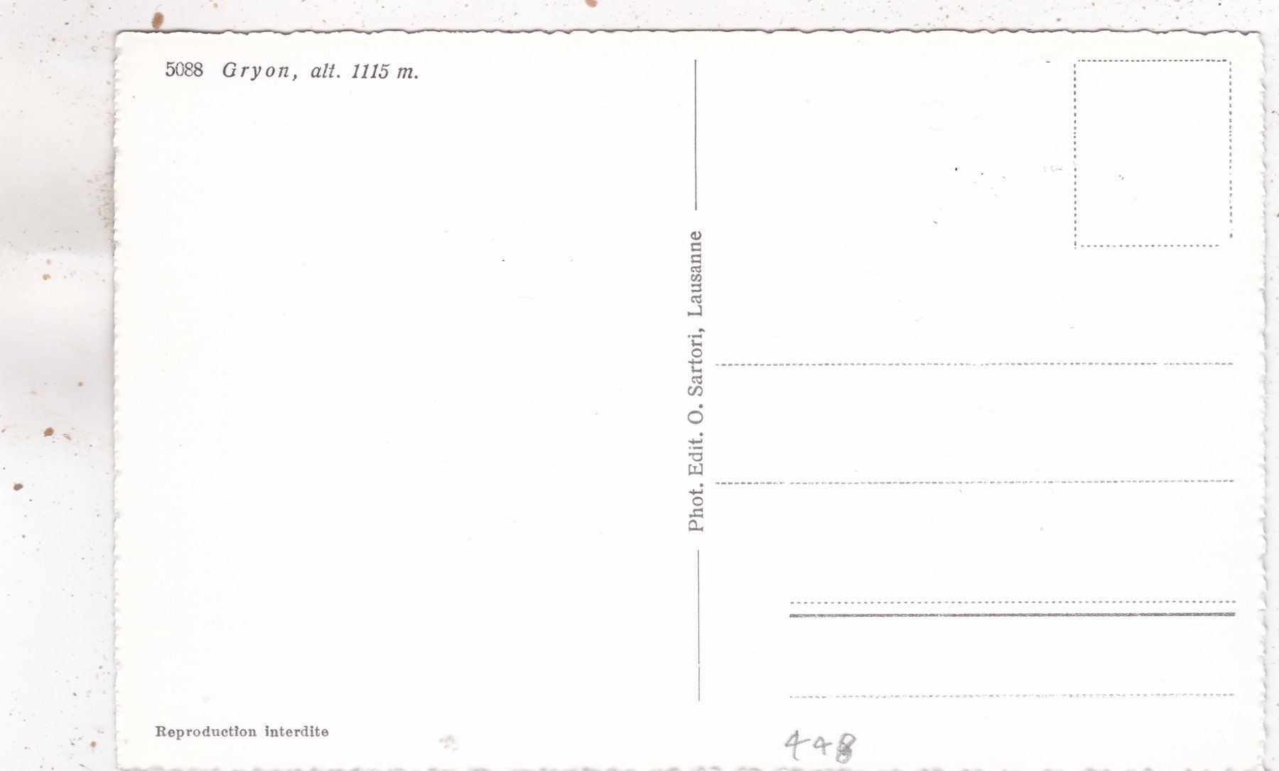 Cartes postales: Gryon – D'occasion à Herisau par Lisegrat2008 1