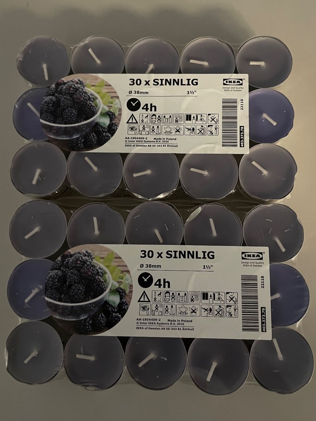 Ikea Kerzen: 120 Duftkerzen Set ungeöffnet – Neu und originalverpackt aus Muri b. Bern von AdidasCollector