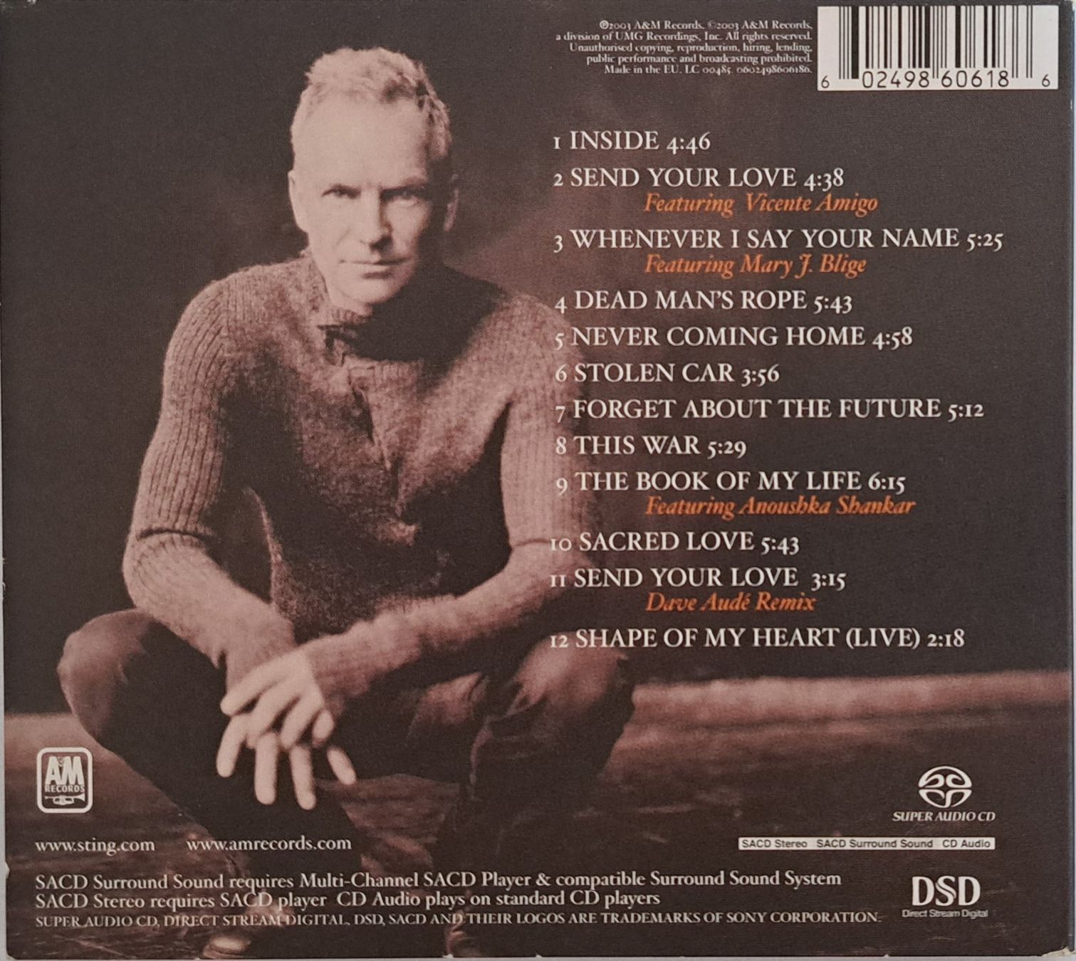 CD: Sting -  Sacred Love - Limited Edition – Usato da Tenniken venduto da mik_6mxg 9