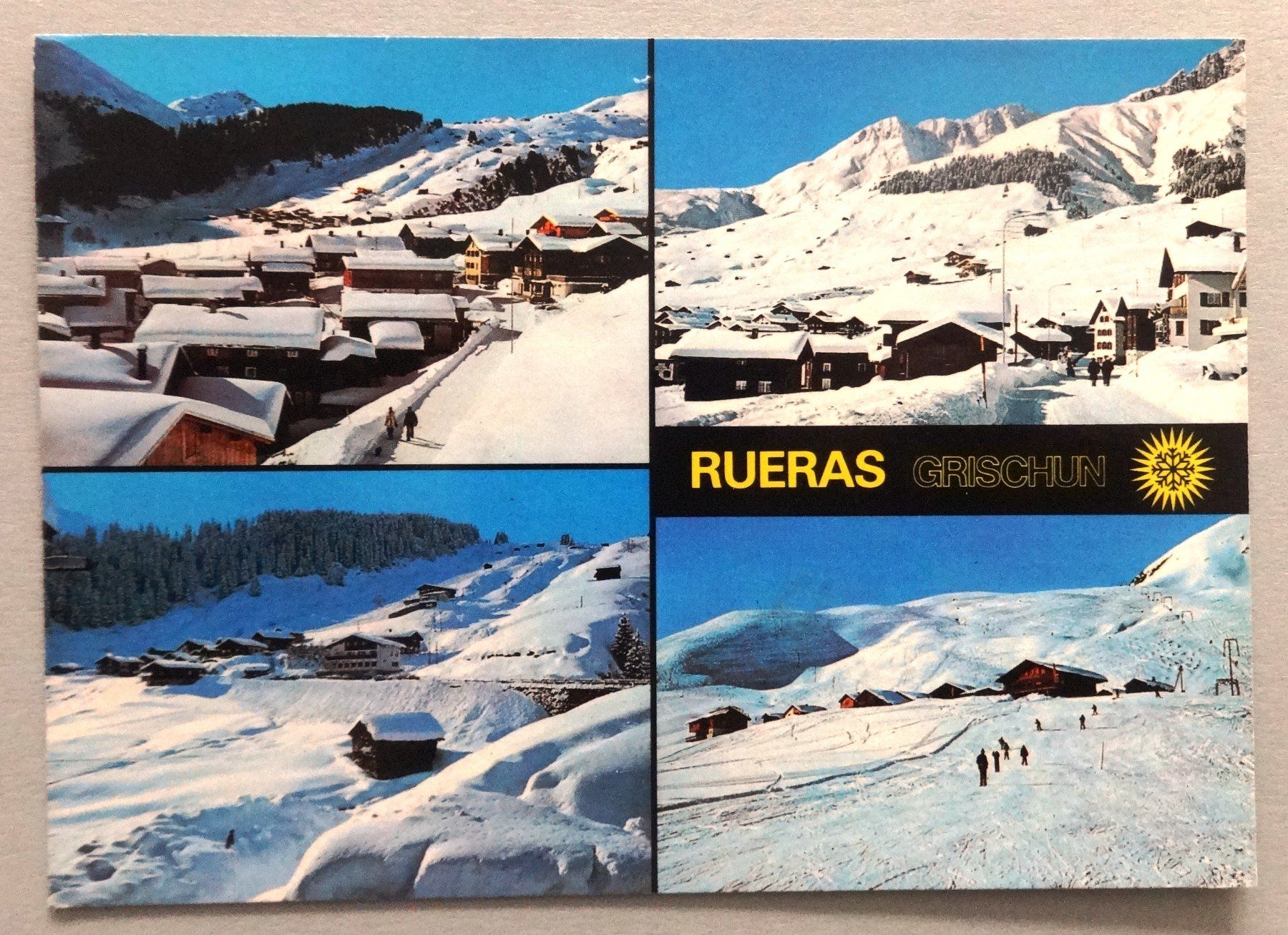 Cartoline postali: Rueras - Sedrun – Difettoso da Fétigny venduto da Billy2miny