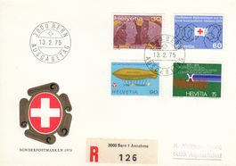 1975 Meterkonvention Jahr der Frau Völkerrecht Zeppelin FDC